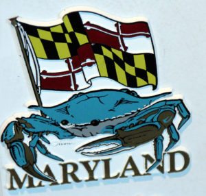 cangrejo Maryland bandera