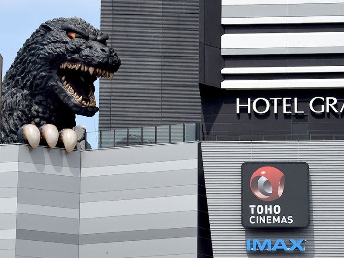 cabeza Godzilla, Hotel Gracery Shinjuku, Tokio