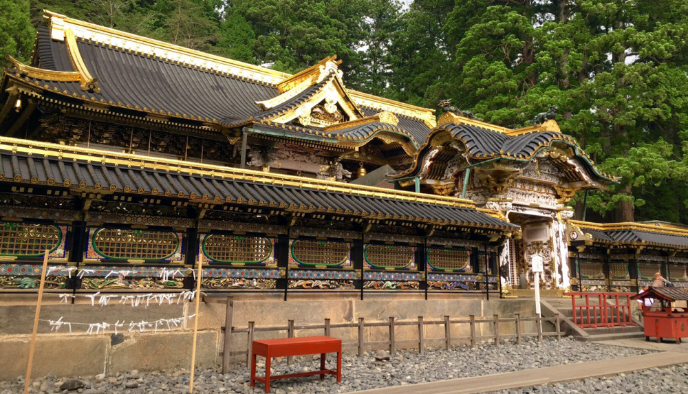 panoramica puerta entrada Toshogu Shrine, Nikko