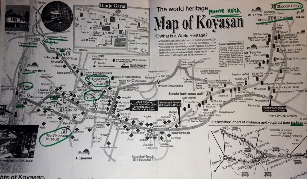 mapa completo, Koyasan