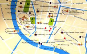 oeste Bangkok canal - mapa