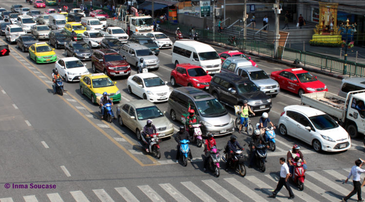 calles trafico Bangkok