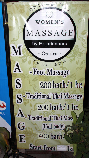 masaje thai ex prisioneras - precios