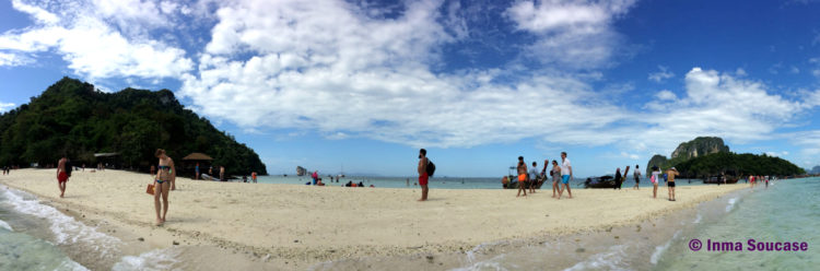 playa entre Poda island y Tub island