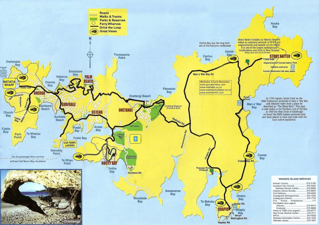 isla waiheke mapa