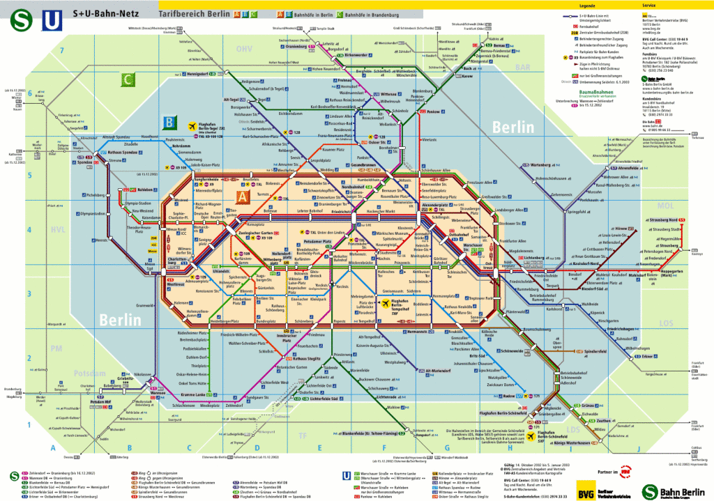 mapa metro tren berlin