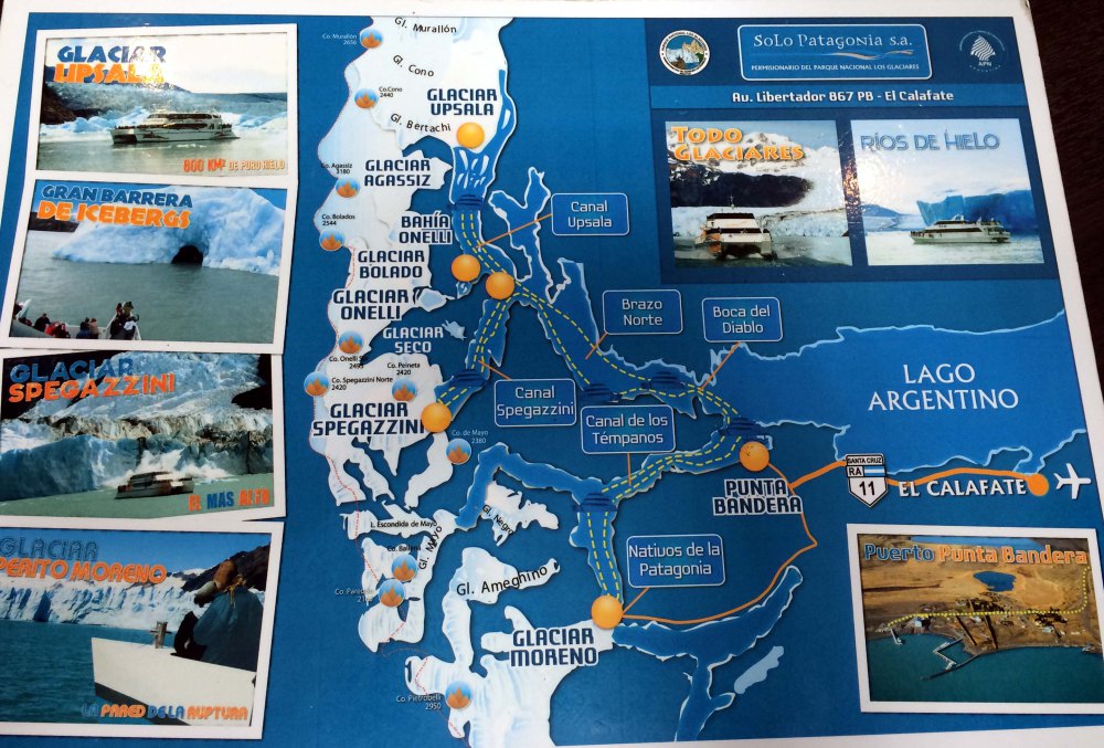 mapa glaciares solo patagonia