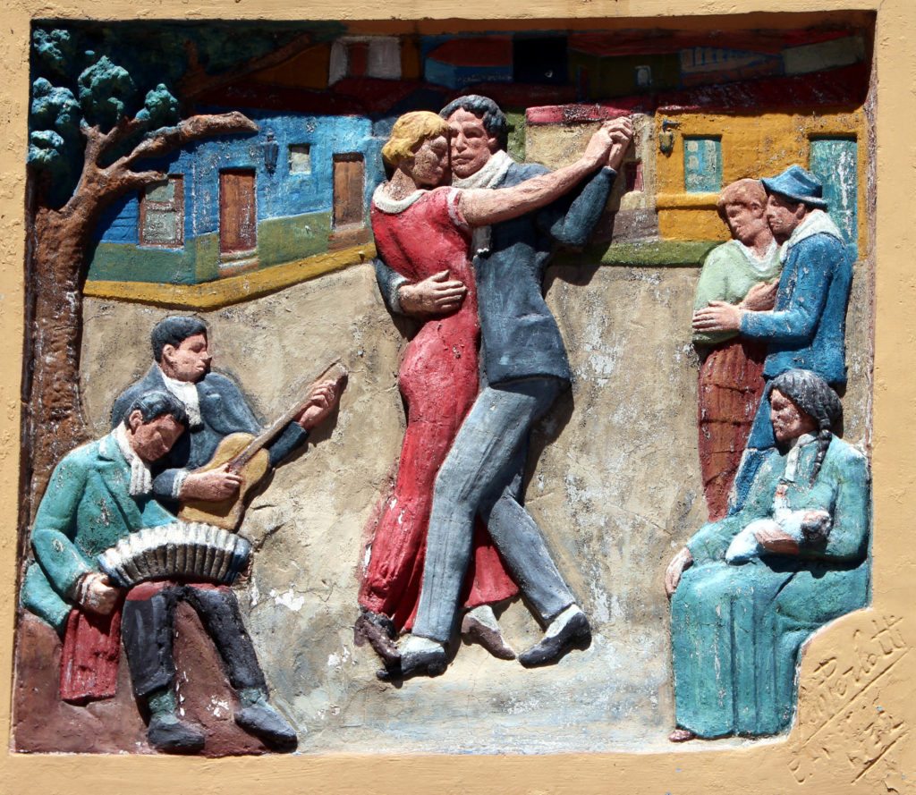 Relieve tango Caminito, Buenos Aires