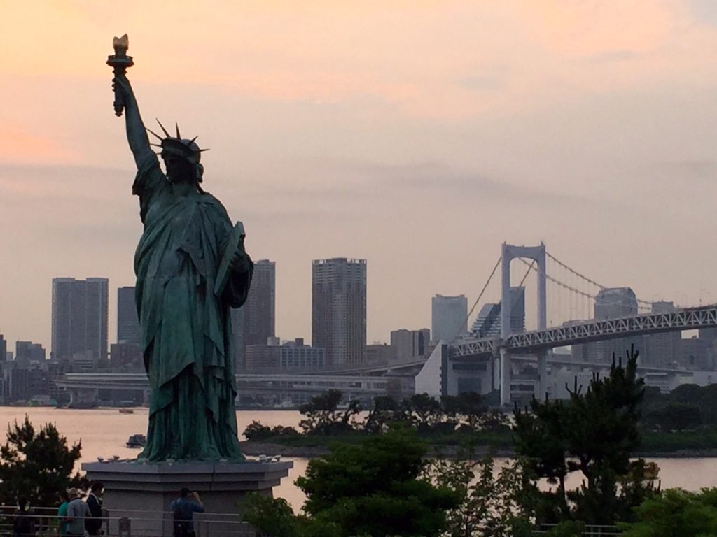 Odaiba, estauta libertad Tokio