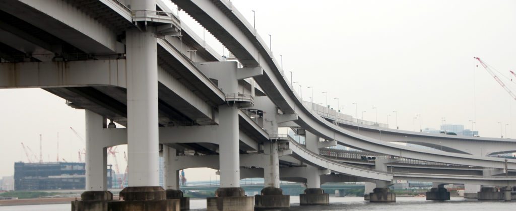 detalle Puente Rainbow, Odaiba