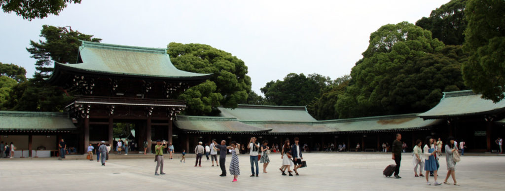 panoramica santuario Meiji, Harajuku, Tokio