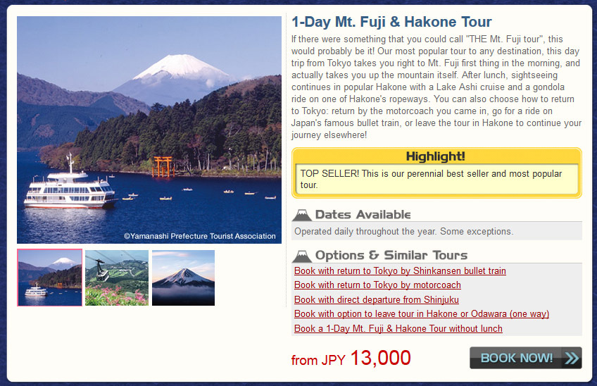 info Japanican tour Fuji