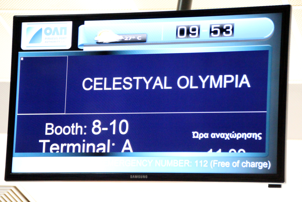 check in Celestyal Olympia