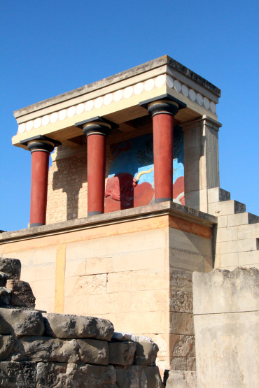 entrada norte, palacio de Cnossos