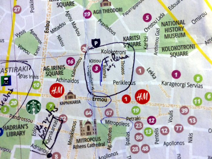 mapa restaurante Filema