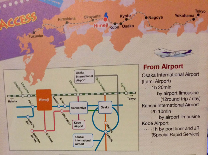 mapa tren Himeiji