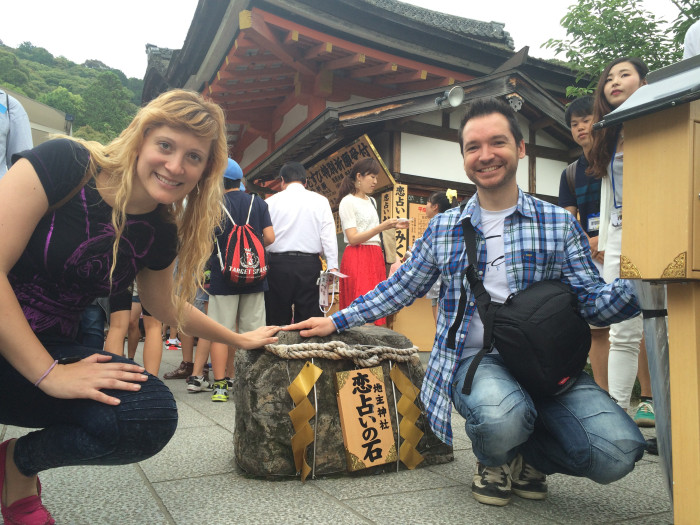 piedras amor, templo Kiyumizudera