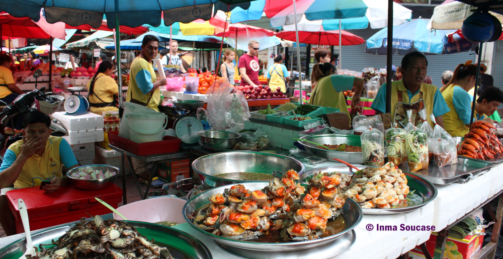Chinatown Bangkok - puestos comida calle
