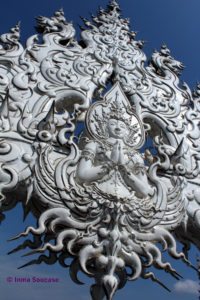 Wat Rong Khun - buda blanco detalle