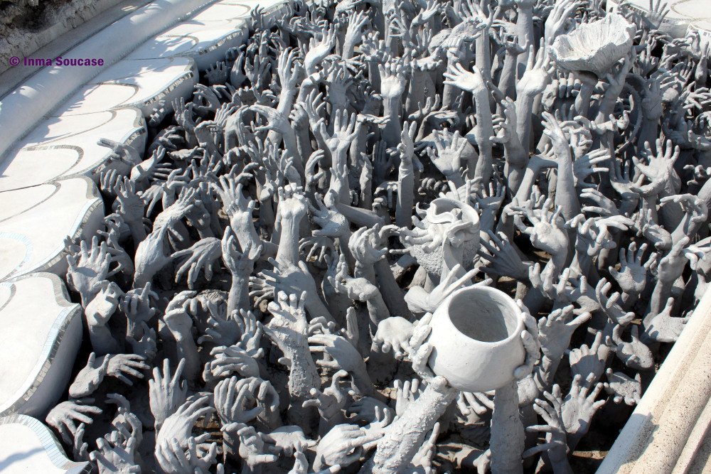 Wat Rong Khun - infierno detalle