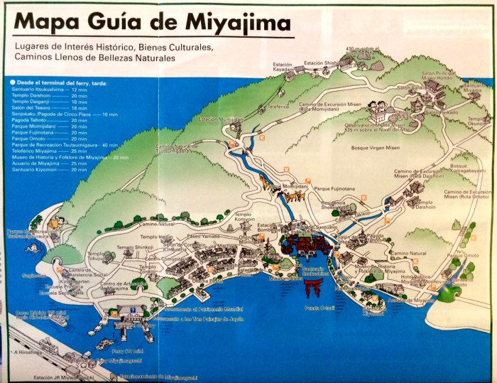 mapa Miyajima