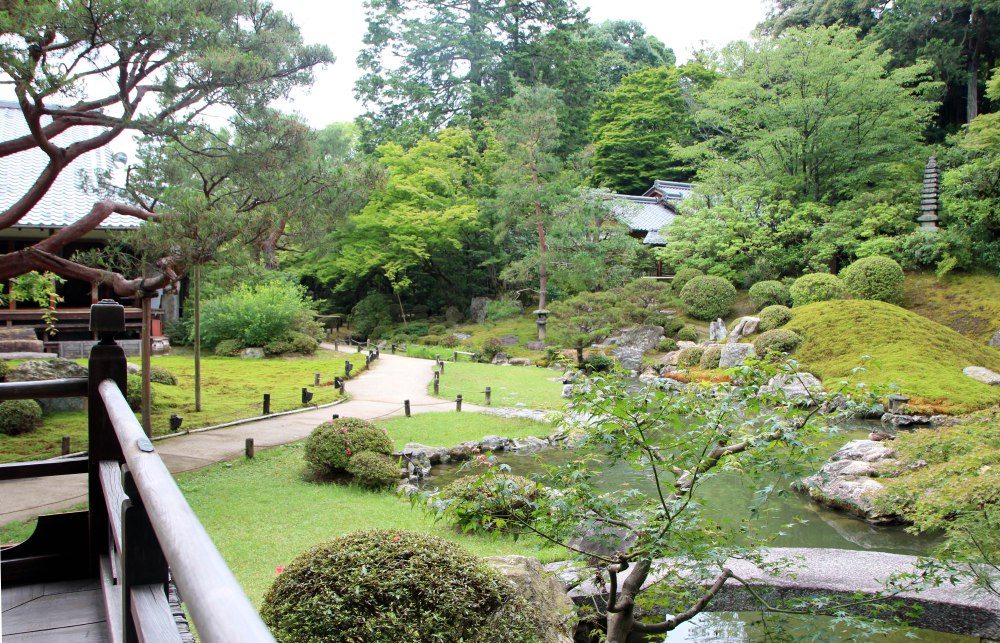 Templo Shoren-in, jardines