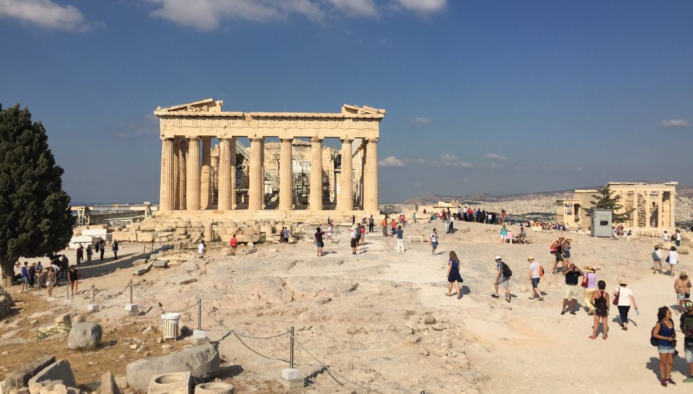 Vista Parthenon desde detras