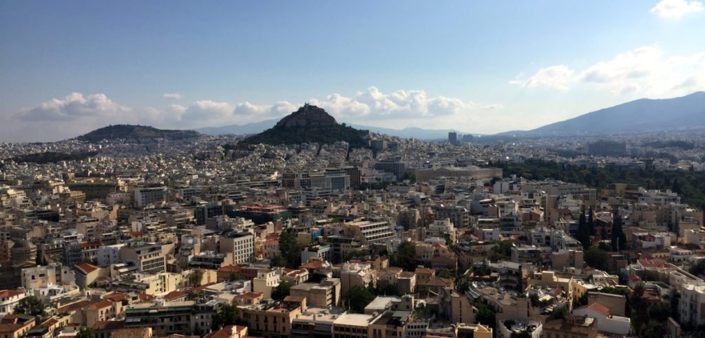 vistas Atenas desde Partenon