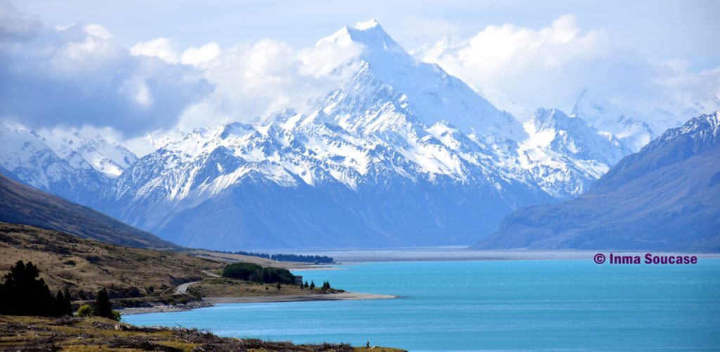 panoramica monte Cook y lago pukaki