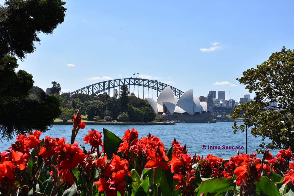 sydney opera house from botanic garden