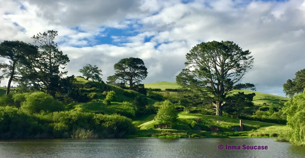 Hobbiton movie set arboles