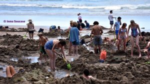 Whitianga playa Hot Water beach